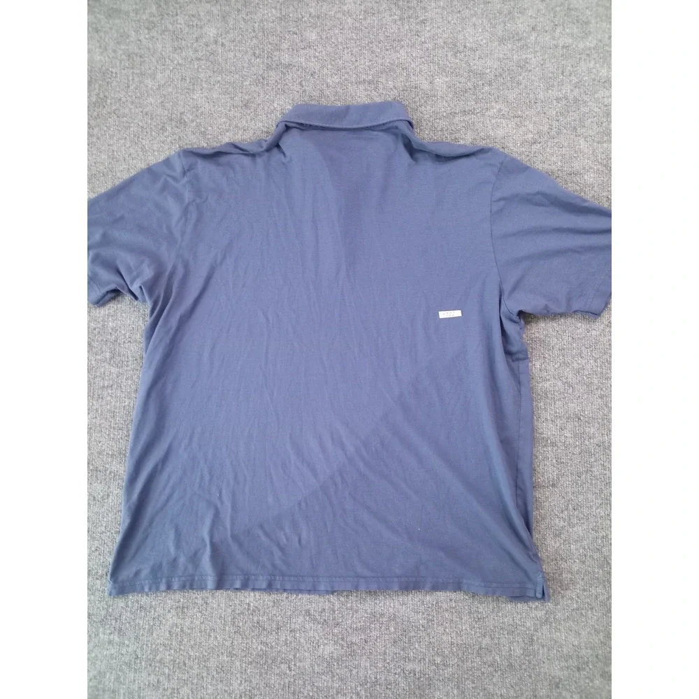 Peter Millar Polo Shirt Mens XXL Blue Short Sleeve Casual Golf